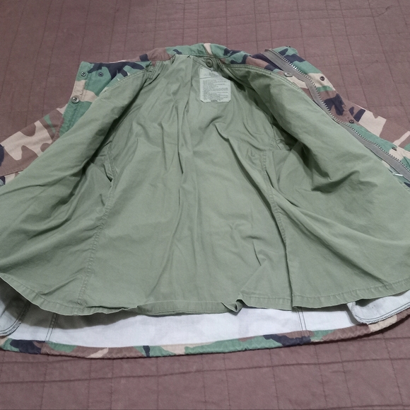 Military Cold Weather Field Coat Mens Medium/Short Camouflage Camo Jacket Army - Picture 7 of 14
